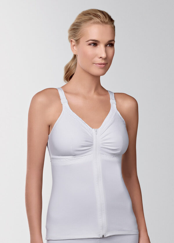 Camisole postopératoire Hannah Post op camisole Amoena White Blanc 2860 Studio Equilibra