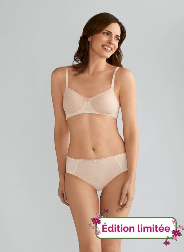 Soutien-gorge Jade blanc cassé rose pâle 44356 Amoena Studio Équilibra