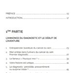 Livre Rose - table des matières