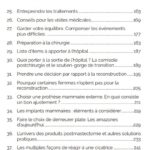 Livre Rose - table des matières