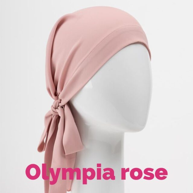 Foulard à cordes- Olympia rose