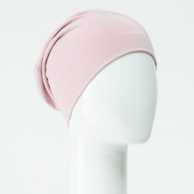 Bonnet chimio en bambou rose de Sibelle